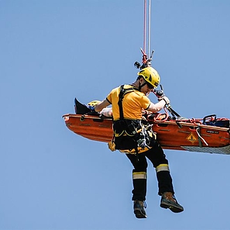 Nusle Bridge abseil on wheelchair 2016